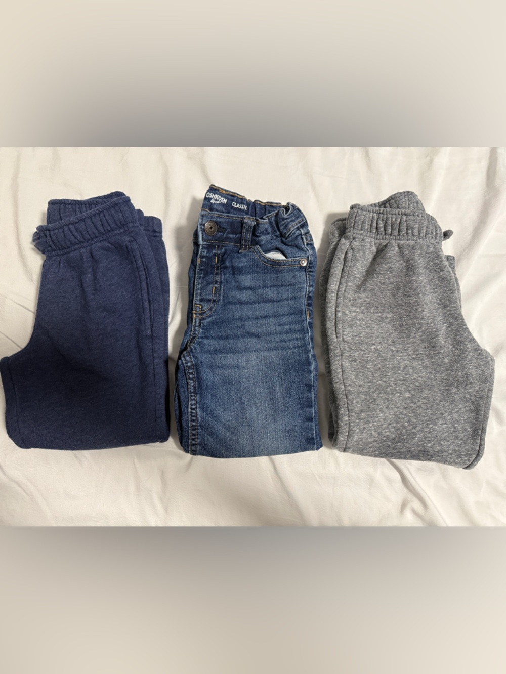 OshKosh B'gosh Kids Navy, Denim & Gray Bottoms Trio